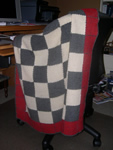 Vintage wool throw, woven on standard loom